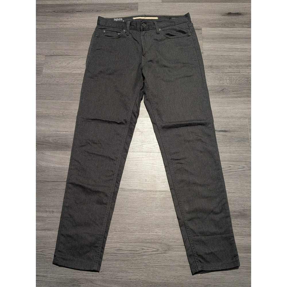 Banana Republic Mens Black Denim Athletic Fit Travel Jean Size 30x32 (Act 32x30)